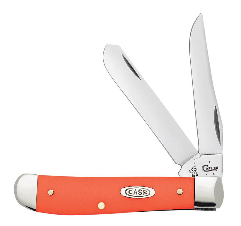 Case Knives - Orange Synthetic Mini Trapper