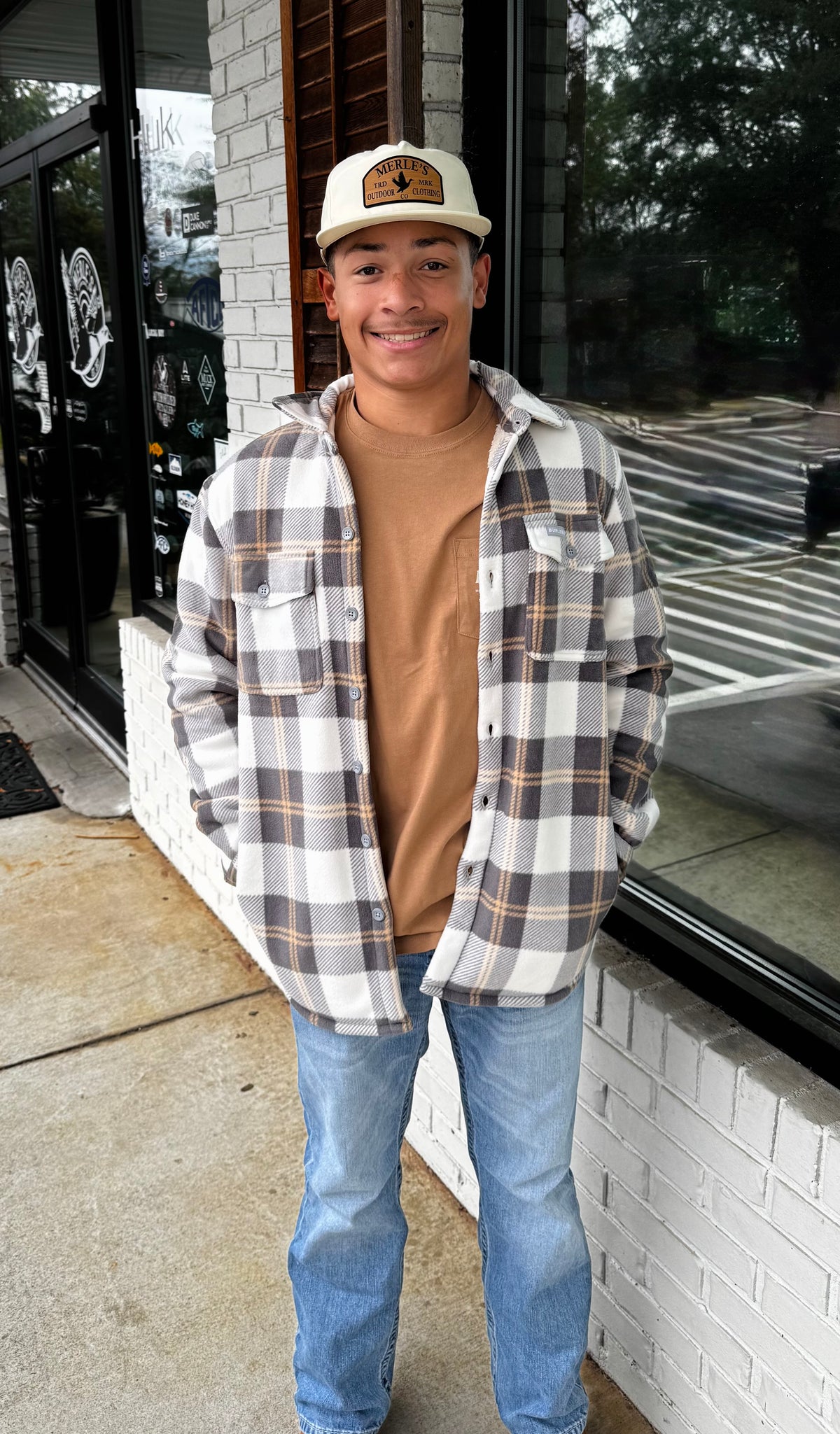 Burlebo-Shacket - Coyote Plaid