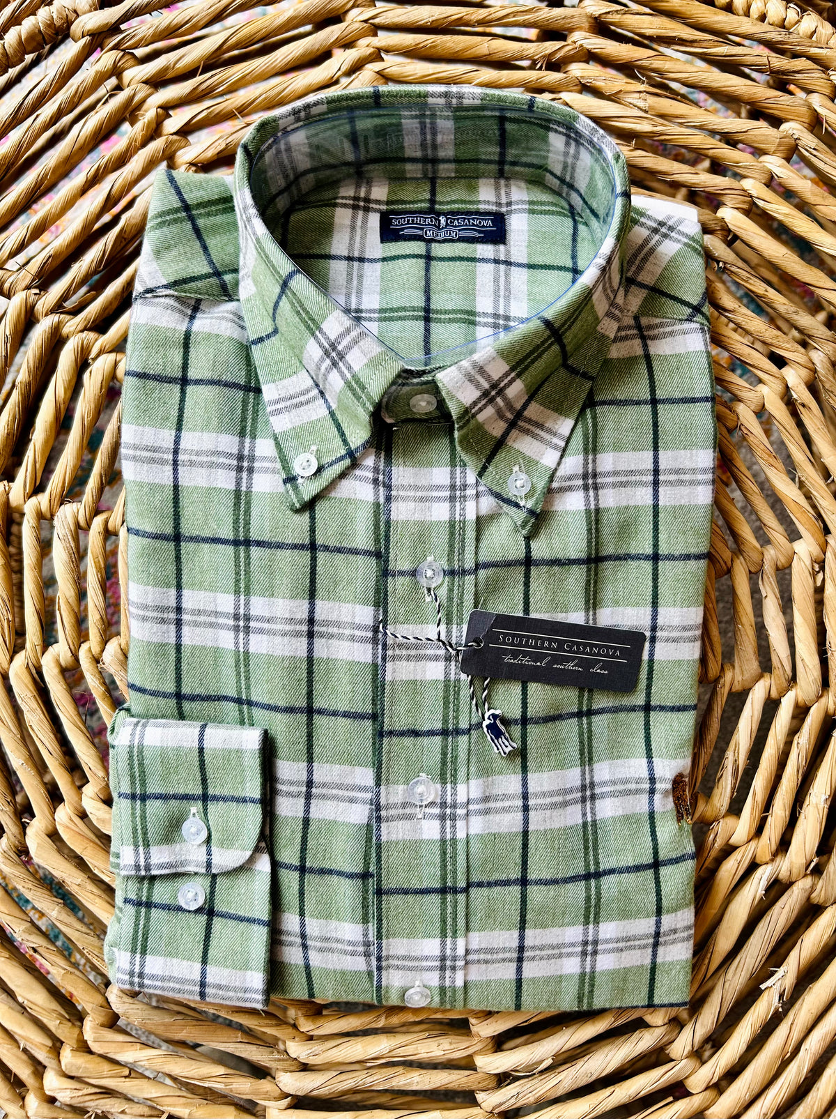 Southern Casanova - LS Button Down - Forest Glade