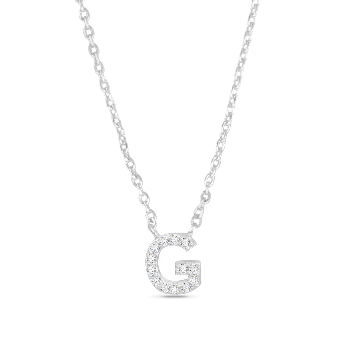 Amanda Blu CZ Initial Necklaces | 18 Letters