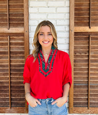Solid short sleeve dolman top