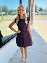 Polkadot Print Side Panel Mini Dress