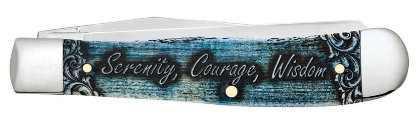 Case Knives - Serenity Prayer Smooth Natural Bone Trapper