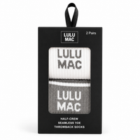 Lulu Mac Socks 2 Pair Box- GREY/GREY
