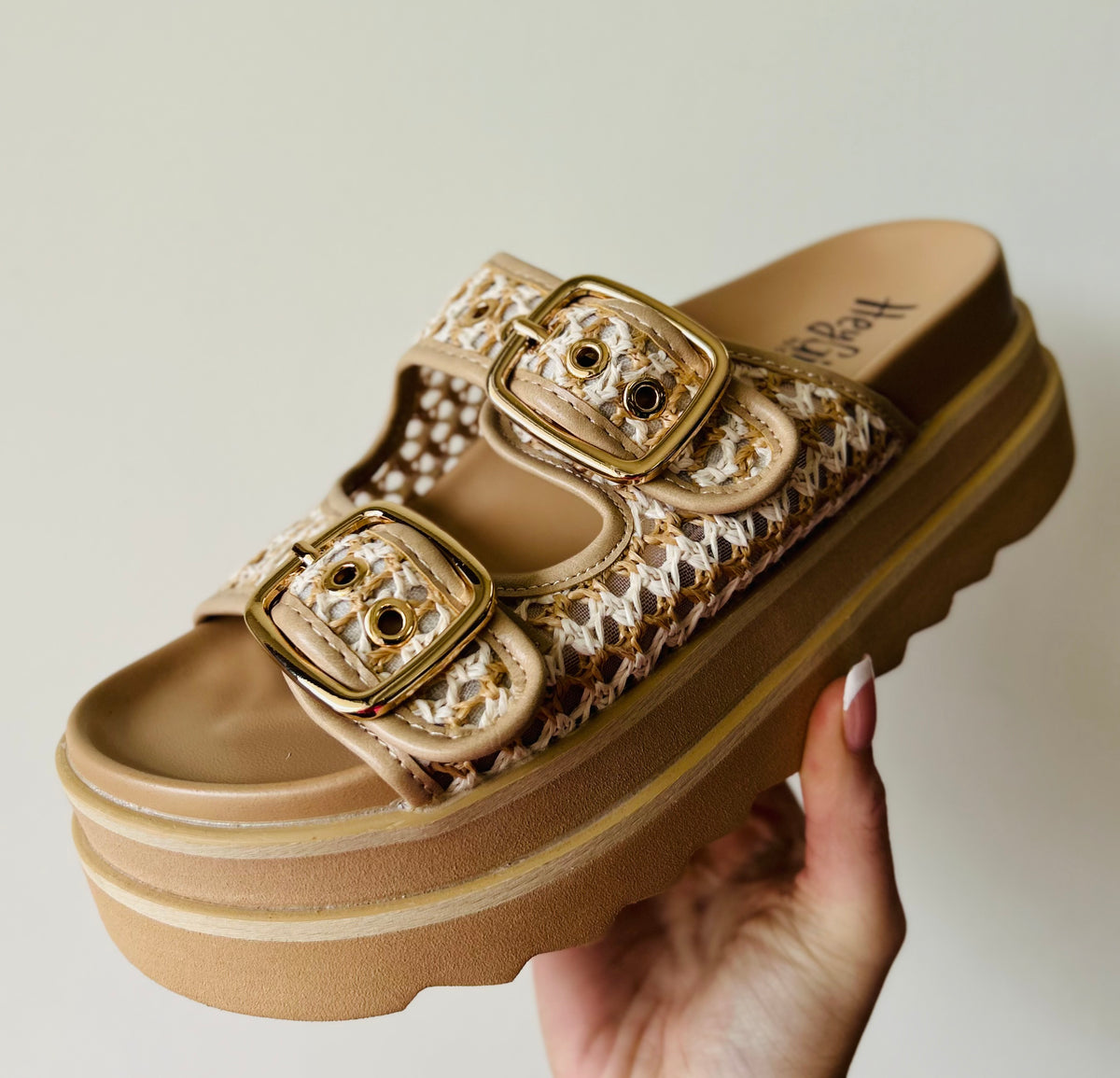Corkys Word On The Street Sandals Natural Combo