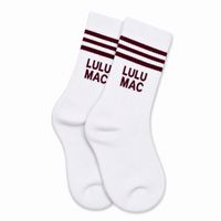 Lulu Mac Socks Single Pair - MAROON