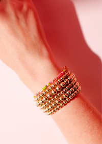 Petite Watermelon Sprinkle Bracelet
