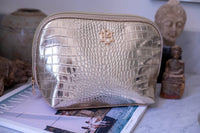 Caroline Hill Capri Large Pouch Gold EC