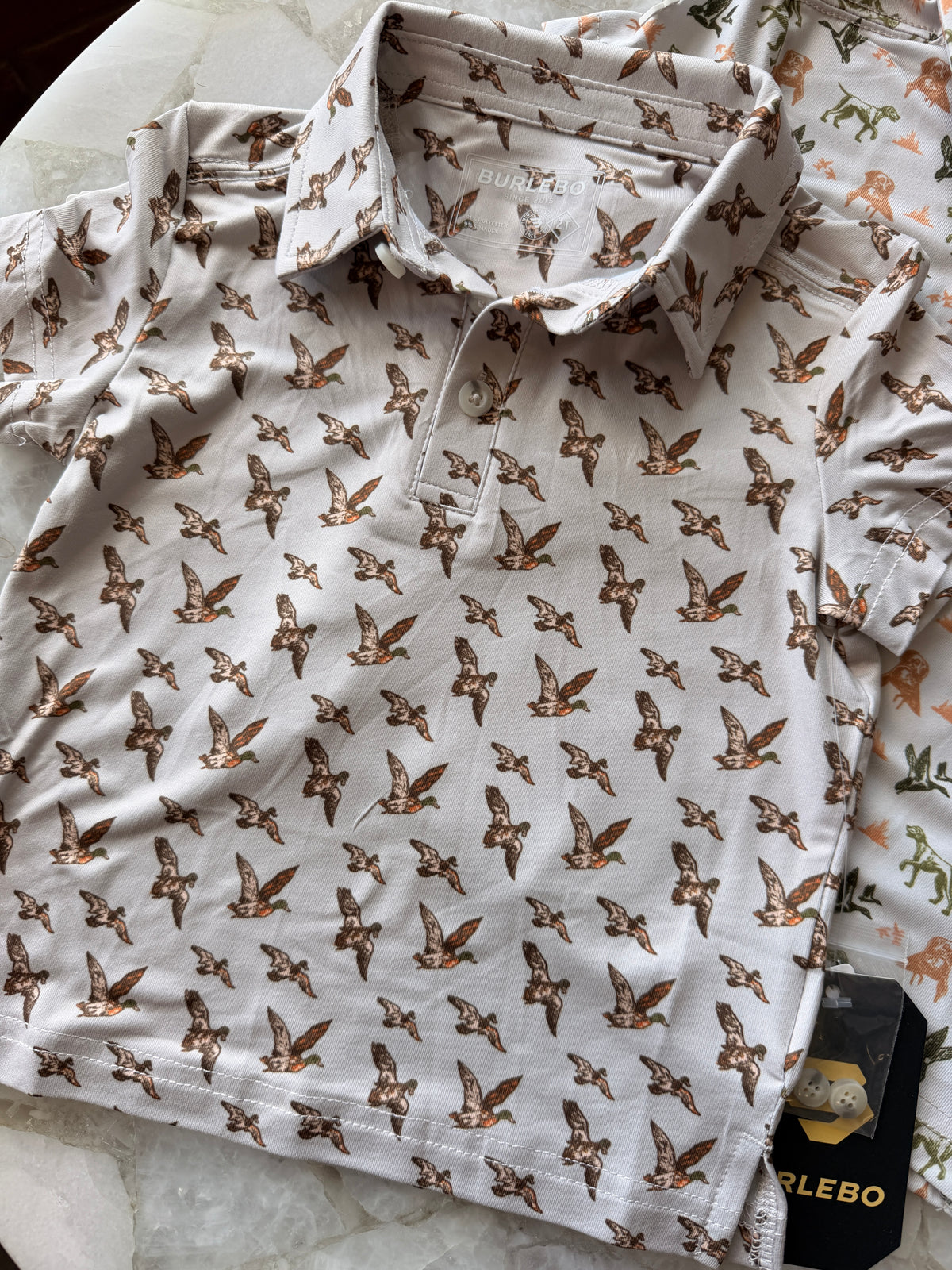 Burlebo-Youth Performance Polo - MALLARDS FLYING IN