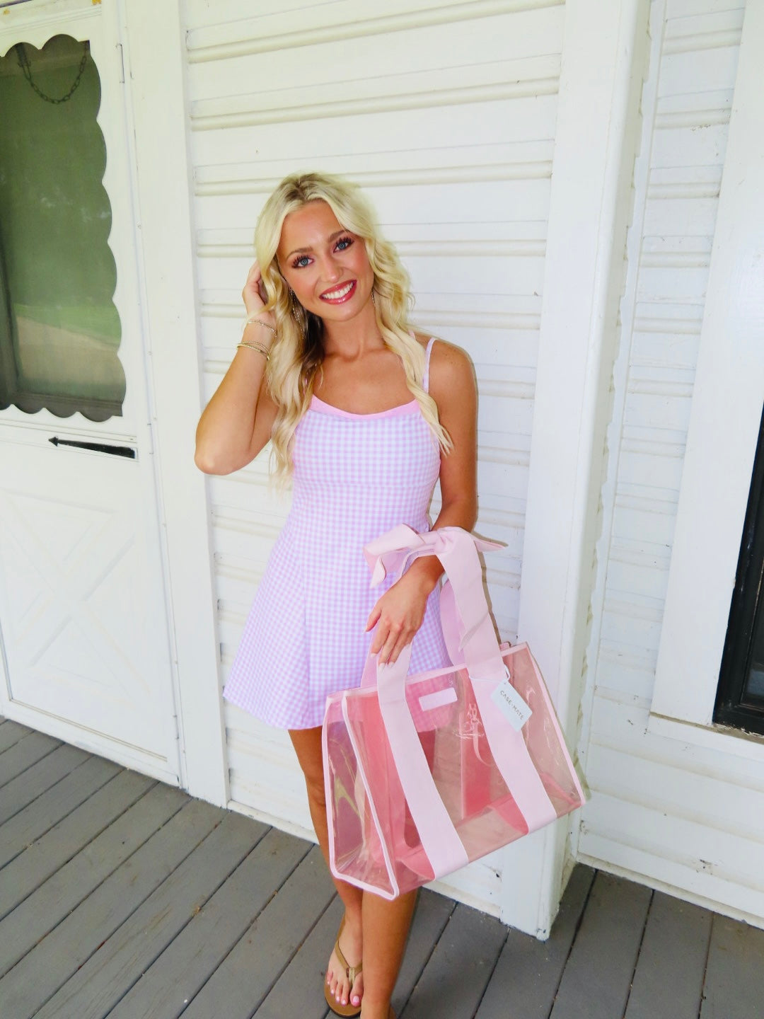 Gingham Plaid Double Layered Cami Mini Dress
