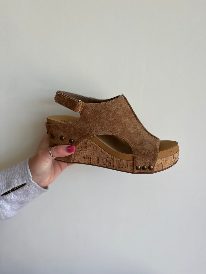 Corkys Carley Camel Suede