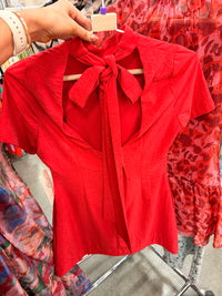Mock Neck Bow Back Shift Mini Dress