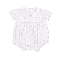 Dainty Buds and Bows - Classic Puff Sleeve Babydoll Bubble