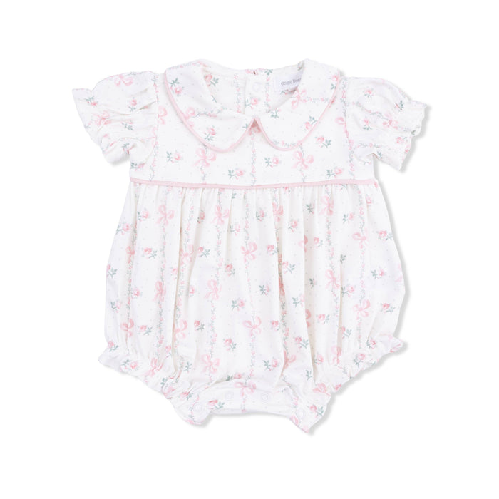 Dainty Buds and Bows - Classic Puff Sleeve Babydoll Bubble