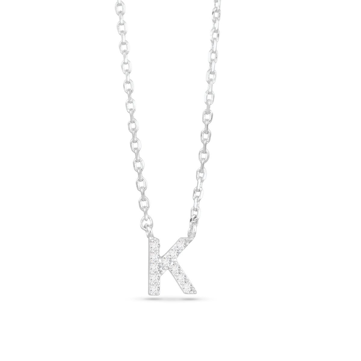 Amanda Blu CZ Initial Necklaces | 18 Letters