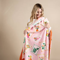 Snuggle Up Plush Blanket–It's Mahj Time