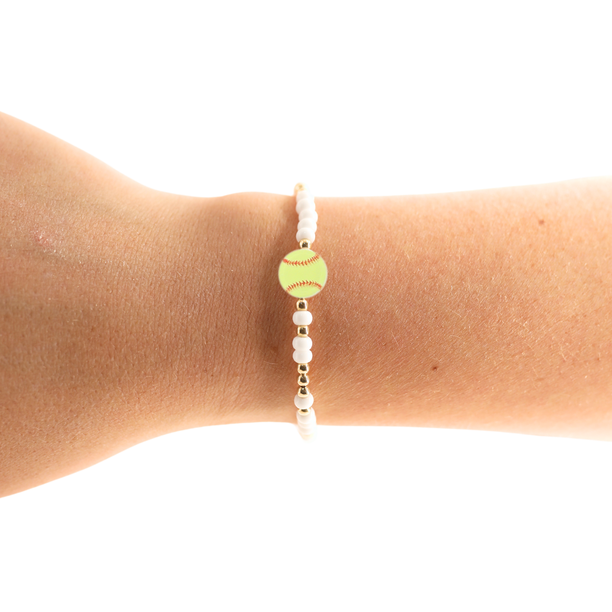 Softball Bracelet on Color