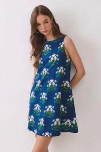 Floral Print Bow Back Shift Dress