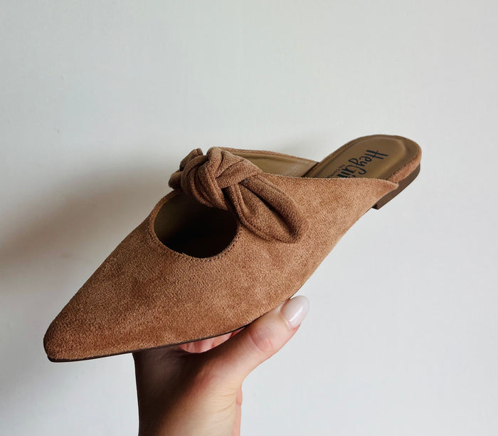 Corkys Knotty But Nice Camel Faux Suede