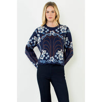 All Over Pattern Sweater Top