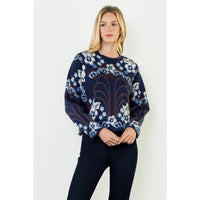 All Over Pattern Sweater Top