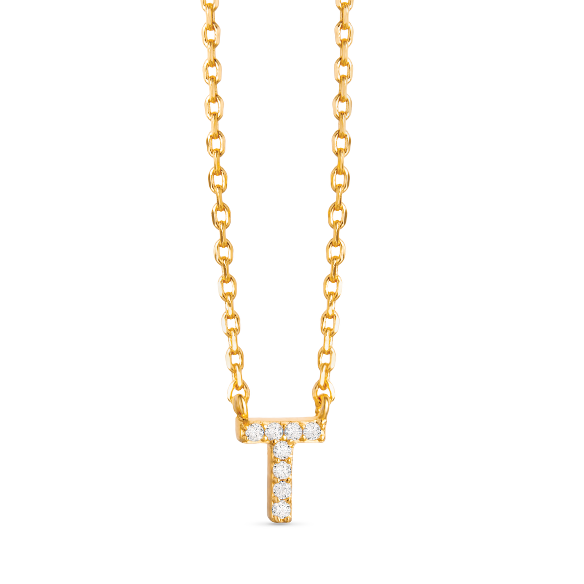 Amanda Blu CZ Initial Necklaces | 18 Letters