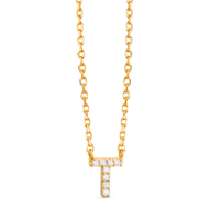 Amanda Blu CZ Initial Necklaces | 18 Letters