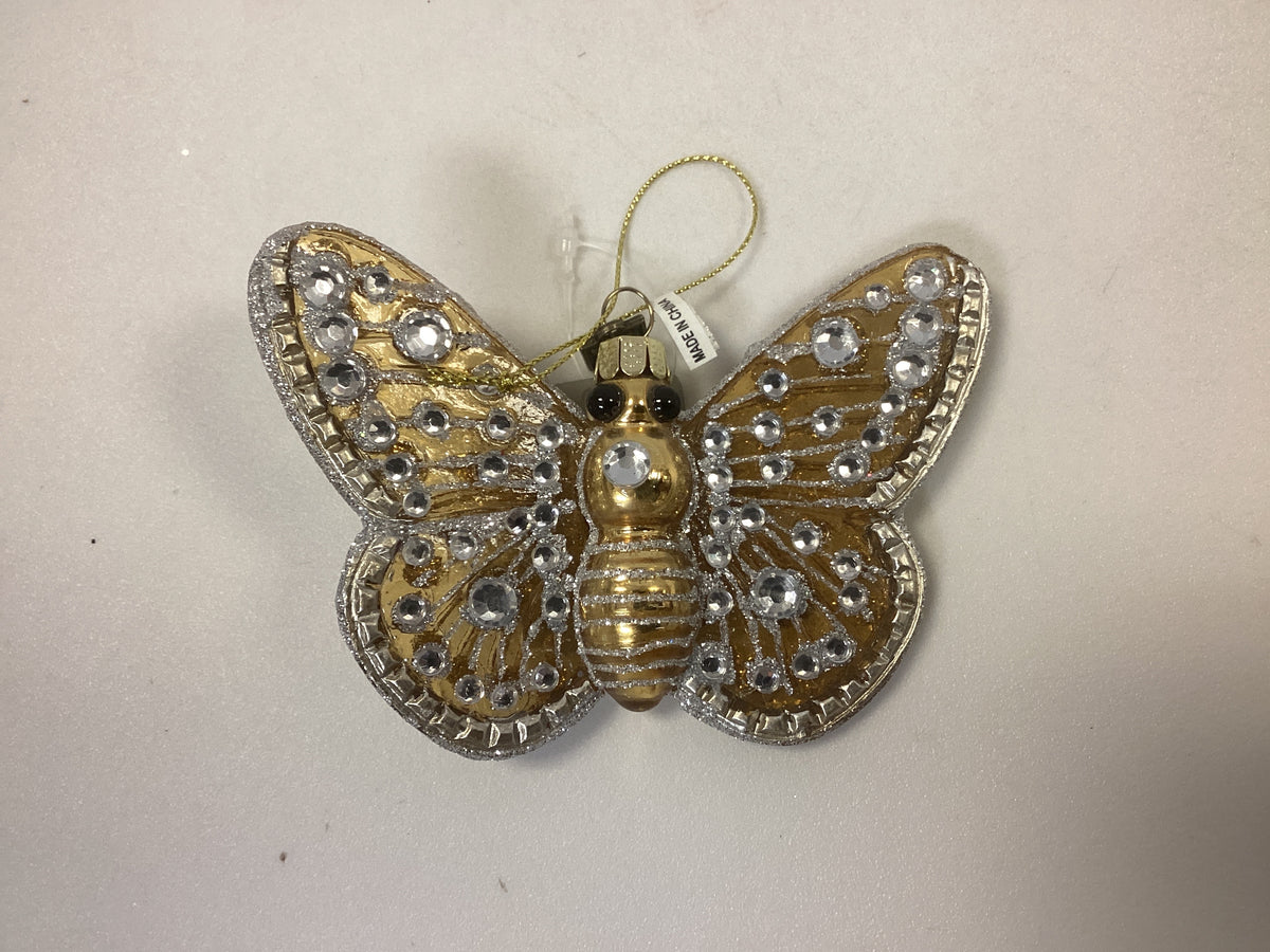 Raz Jeweled Butterfly Ornament