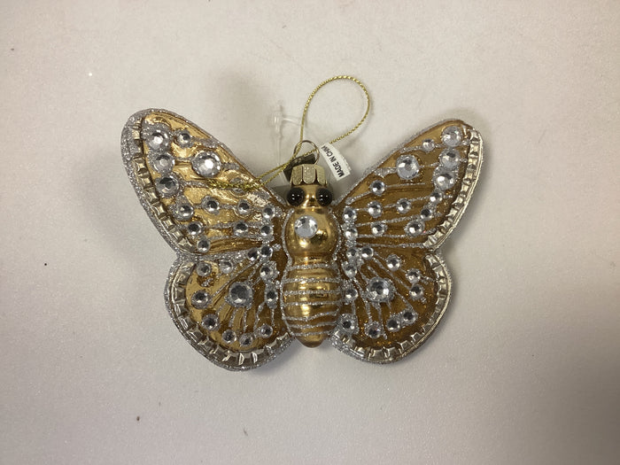 Raz Jeweled Butterfly Ornament