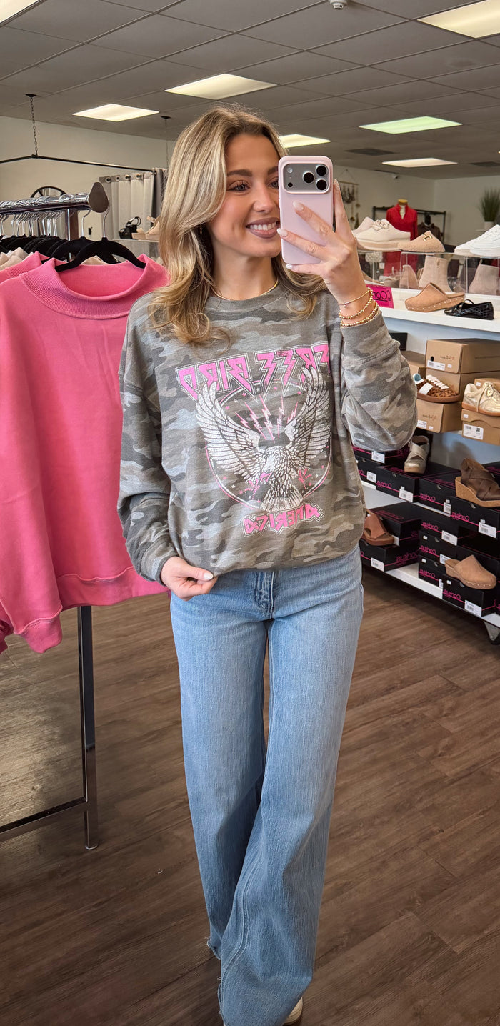 Free Bird America Graphic French Terry