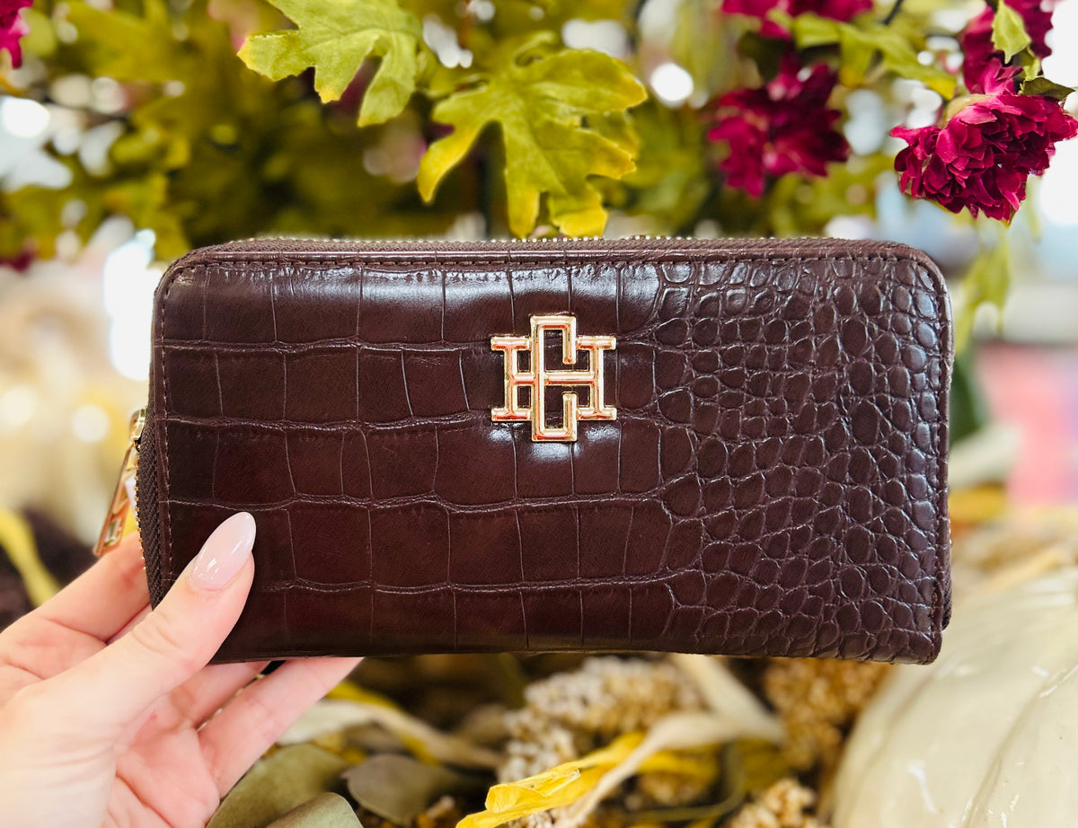 Caroline Hill Penelope Wallet Chocolate EC