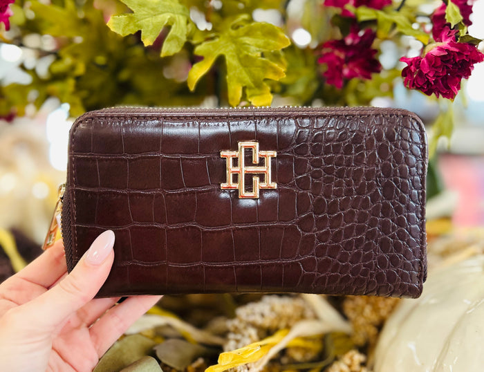 Caroline Hill Penelope Wallet Chocolate EC
