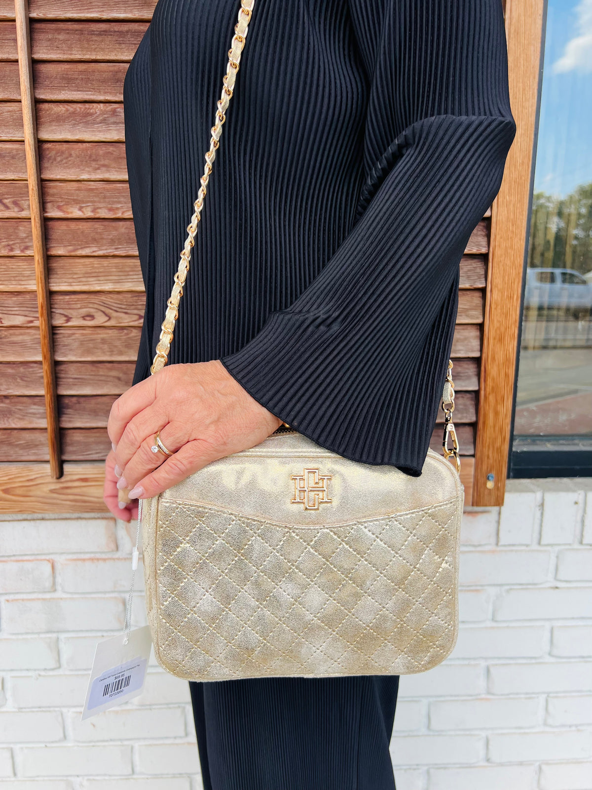 Caroline Hill Fiona Crossbody Champagne Pop