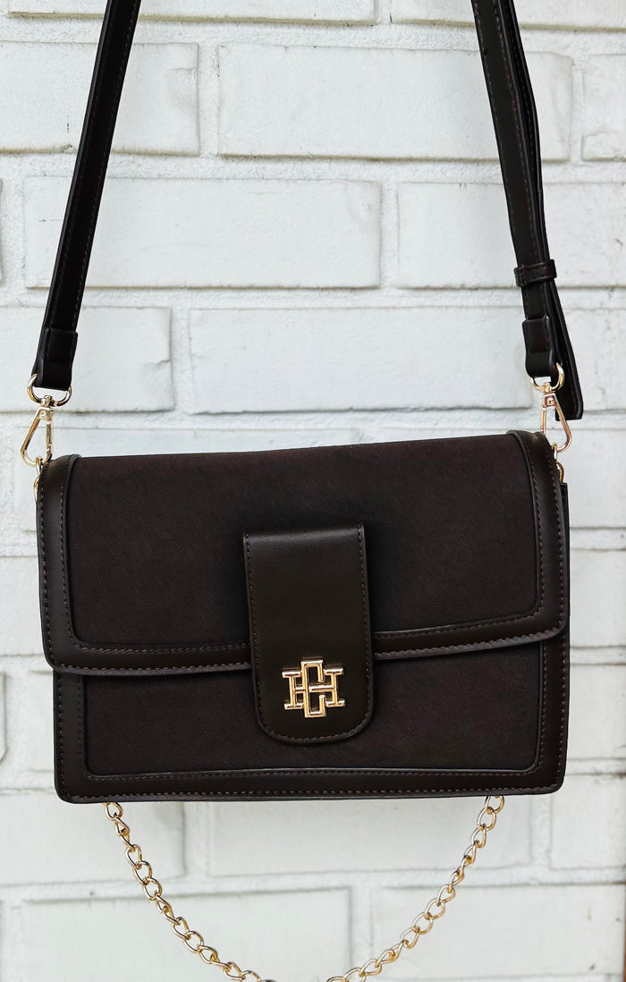 Caroline Hill Collins Crossbody - Chocolate S