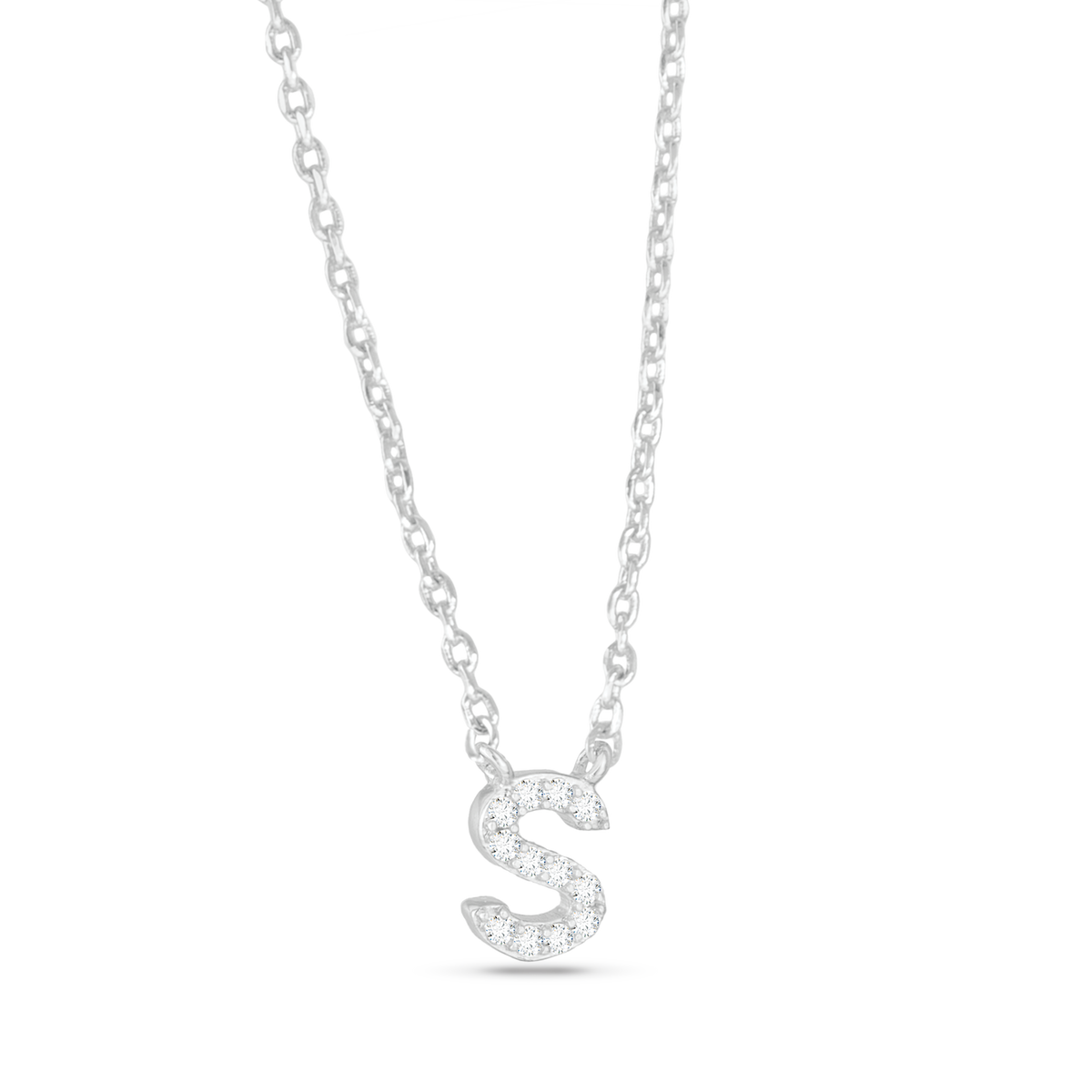 Amanda Blu CZ Initial Necklaces | 18 Letters