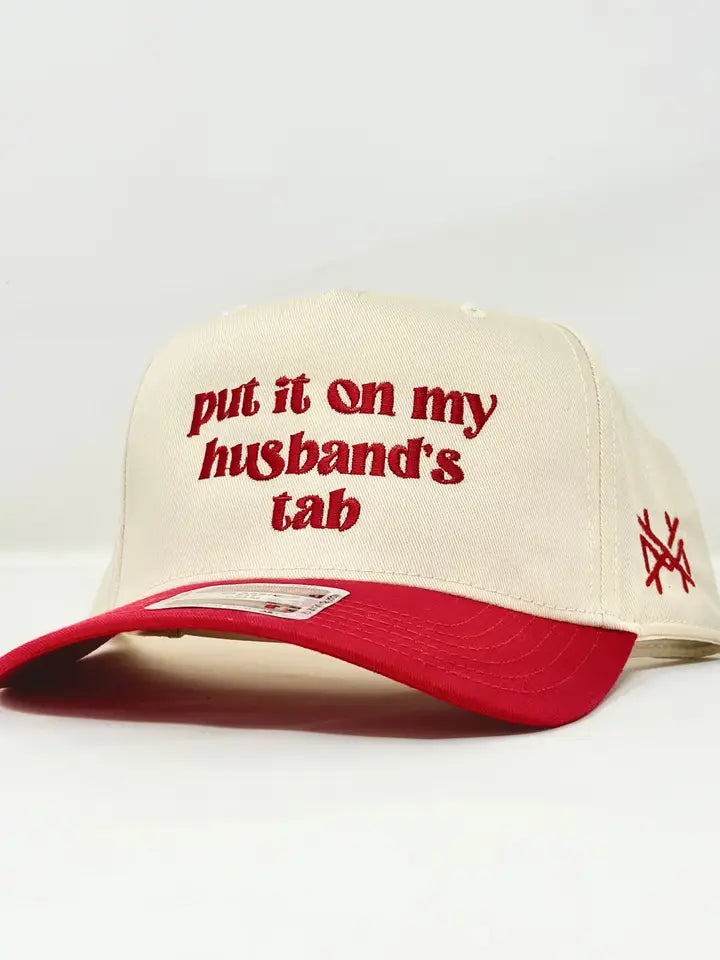 Mhc Put It On My Husband's Tab - Red/Cream