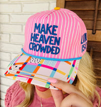 MAKE HEAVEN CROWDED STRIPE HAT