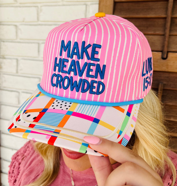 MAKE HEAVEN CROWDED STRIPE HAT