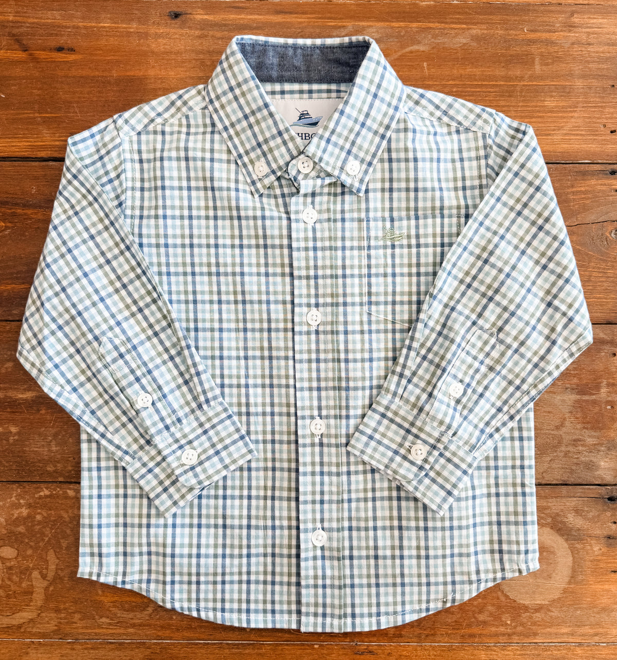 Southbound LS Dress Shirt- Navy/Blue/Olive