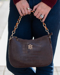 Caroline Hill Charlee Crossbody Chocolate EC