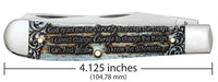 Case Knives - Serenity Prayer Smooth Natural Bone Trapper