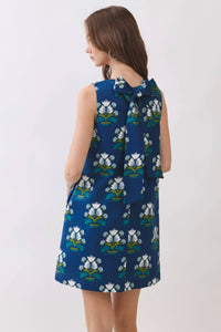 Floral Print Bow Back Shift Dress