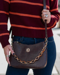 Caroline Hill Charlee Crossbody Chocolate EC