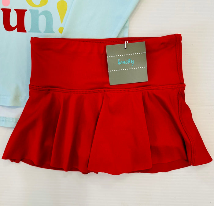 Honesty  Red Skort