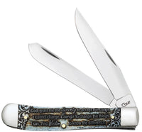Case Knives - Serenity Prayer Smooth Natural Bone Trapper