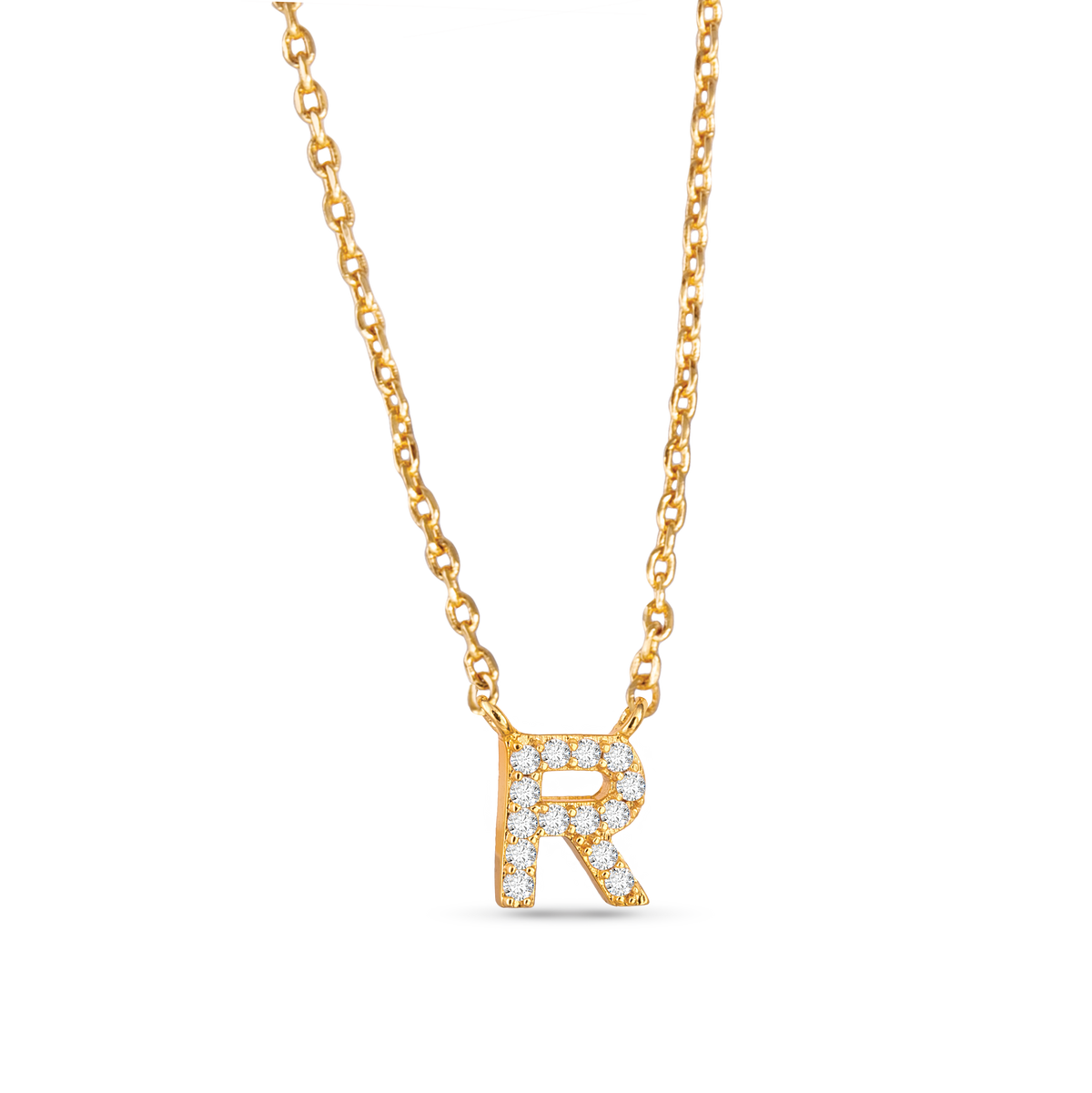 Amanda Blu CZ Initial Necklaces | 18 Letters