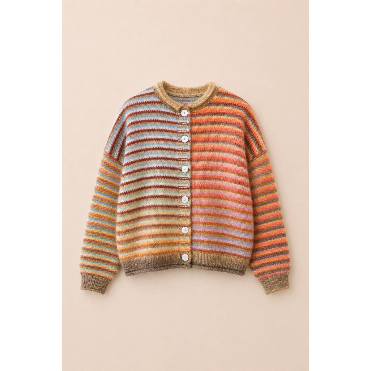 Multi color button up cardigan