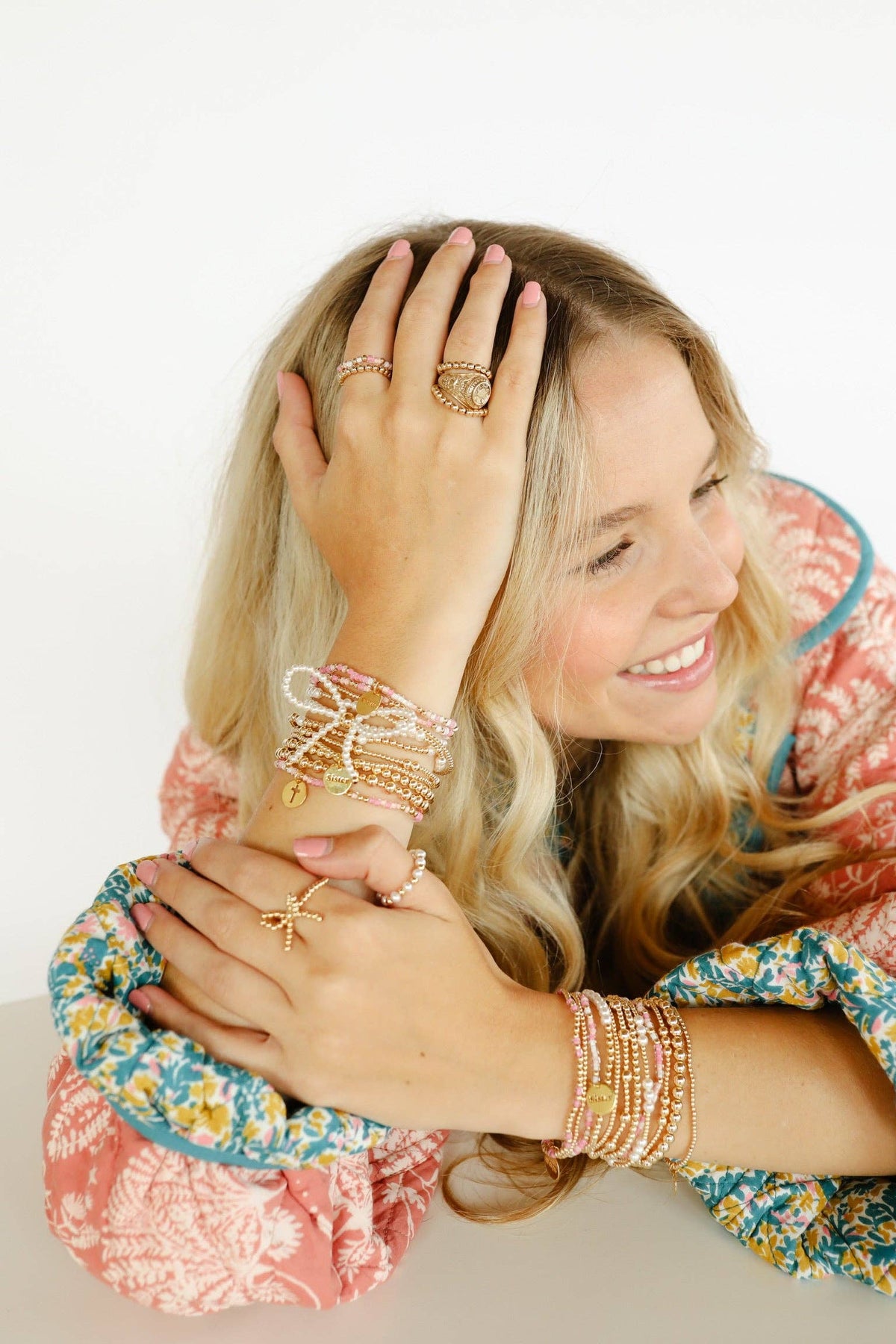 Cross Cutout Charm Bracelet