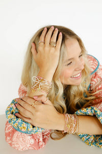 Cross Cutout Charm Bracelet