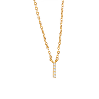 Amanda Blu CZ Initial Necklaces | 18 Letters